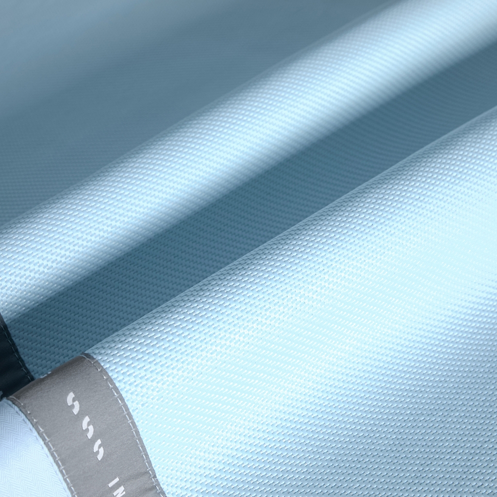 91家纺网 家纺一手货源 找家纺 印季家纺 2026新款可水洗织带款凉感冰藤软席 天蓝