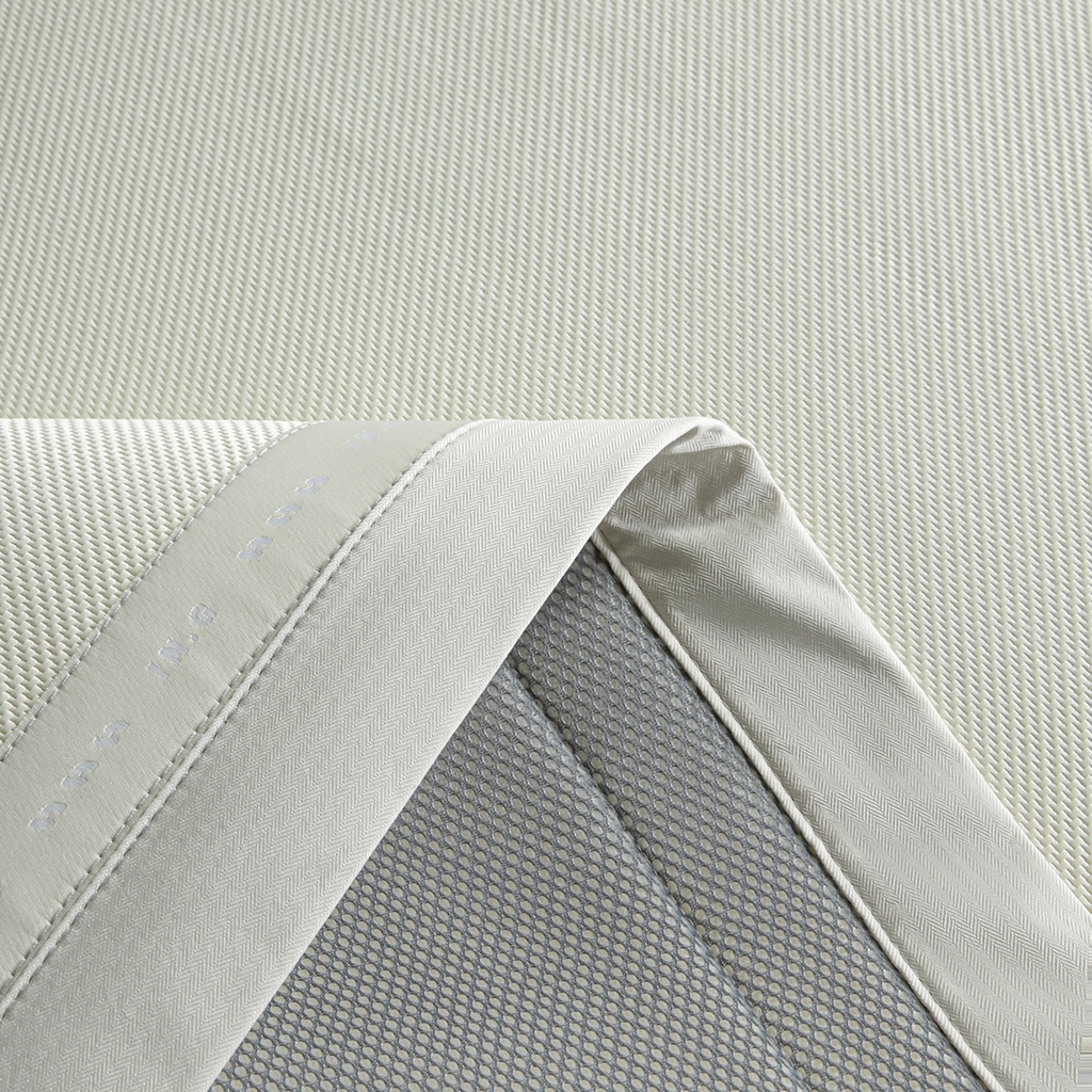 91家纺网 家纺一手货源 找家纺 印季家纺 2026新款可水洗织带款凉感冰藤软席 米黄