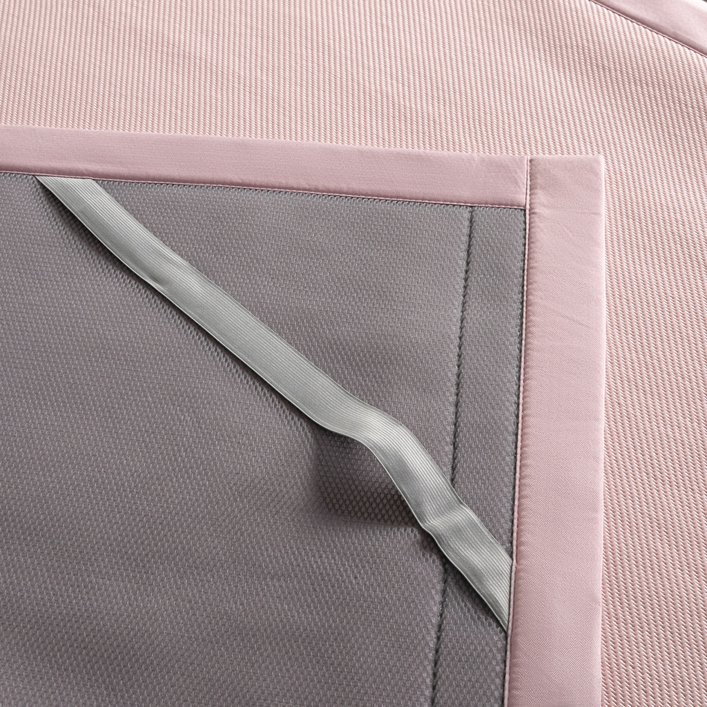 91家纺网 家纺一手货源 找家纺 印季家纺 2026新款可水洗织带款凉感冰藤软席 粉色