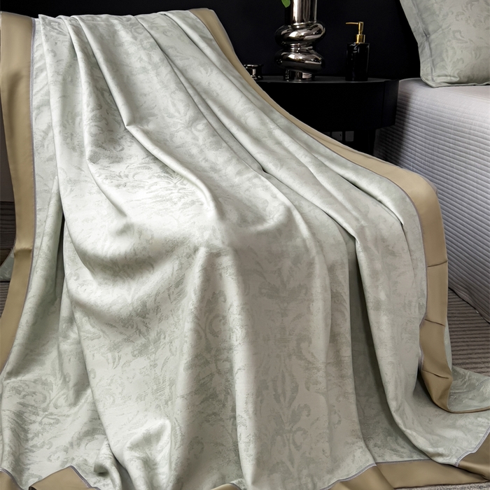 91家纺网 家纺一手货源 找家纺 （总）印季家纺 2026新款色织提花100%竹纤维床单凉席