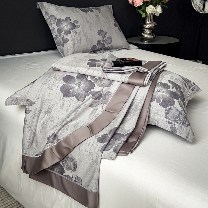 91家纺网 家纺一手货源 找家纺 （总）印季家纺 2026新款色织提花100%竹纤维床单凉席