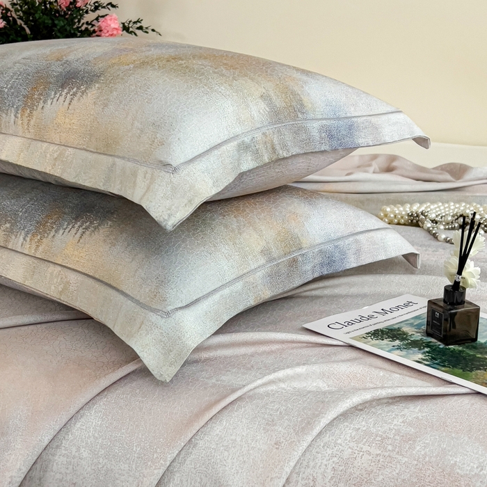 91家纺网 家纺一手货源 找家纺 印季家纺 2026新款数码印花竹纤维+莱赛尔床单凉席 江南印象