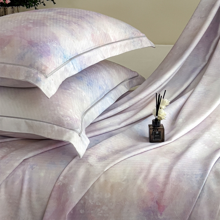 91家纺网 家纺一手货源 找家纺 印季家纺 2026新款数码印花竹纤维+莱赛尔床单凉席 花花世界