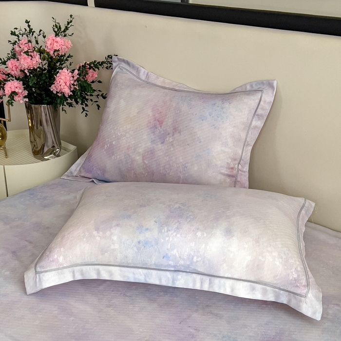 91家纺网 家纺一手货源 找家纺 印季家纺 2026新款数码印花竹纤维+莱赛尔床单凉席 花花世界