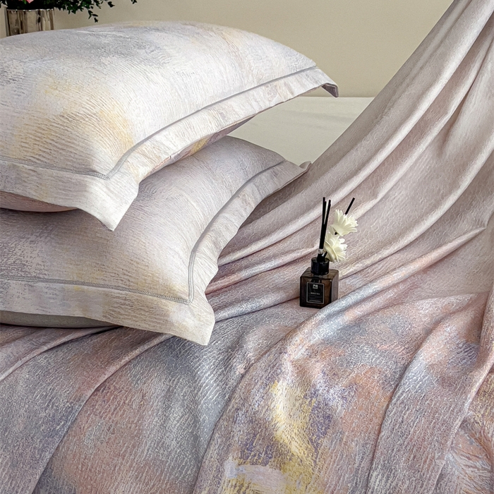 91家纺网 家纺一手货源 找家纺 印季家纺 2026新款数码印花竹纤维+莱赛尔床单凉席 五彩缤纷