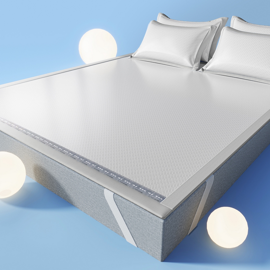 91家纺网 家纺一手货源 找家纺 （总）印季家纺 2026新款织带款纯色凉感丝软席