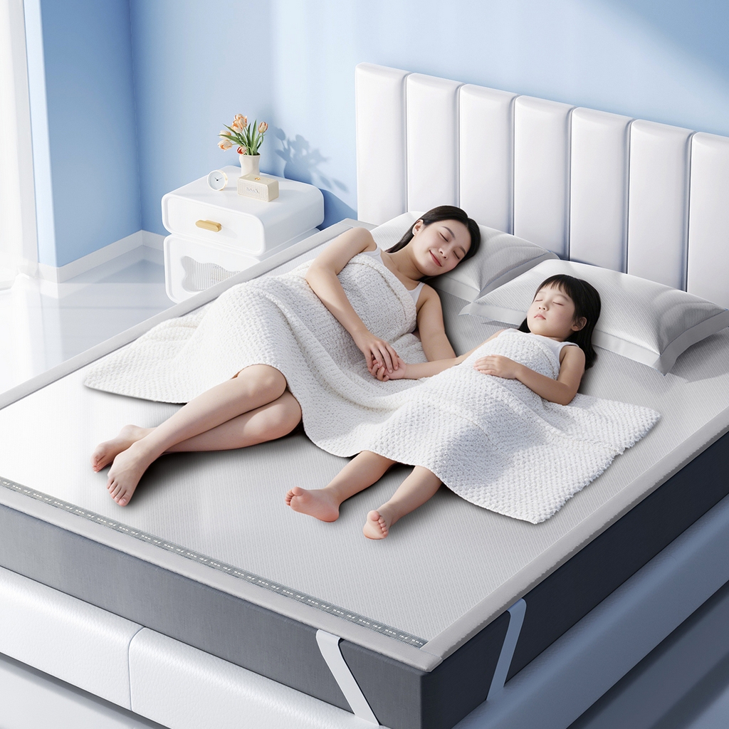 91家纺网 家纺一手货源 找家纺 （总）印季家纺 2026新款织带款纯色凉感丝软席