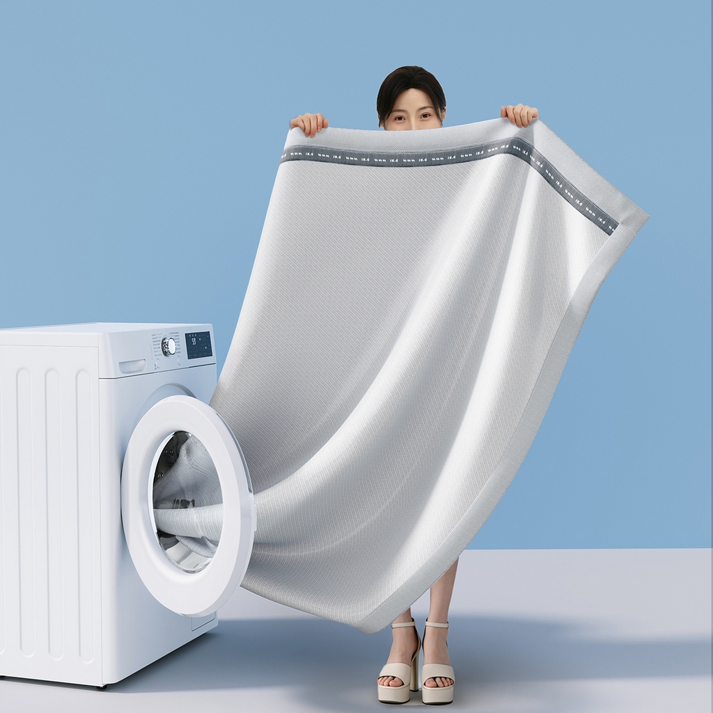 91家纺网 家纺一手货源 找家纺 印季家纺 2026新款织带款纯色凉感丝软席 灰