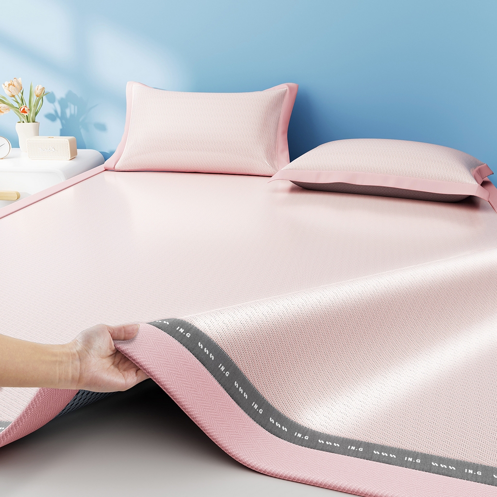 91家纺网 家纺一手货源 找家纺 （总）印季家纺 2026新款织带款纯色凉感丝软席