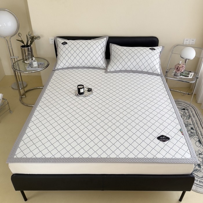 91家纺网 家纺一手货源 找家纺 （总）印季家纺 2026新款轻奢简约凉感丝泡泡席-格调凉席（床席款）