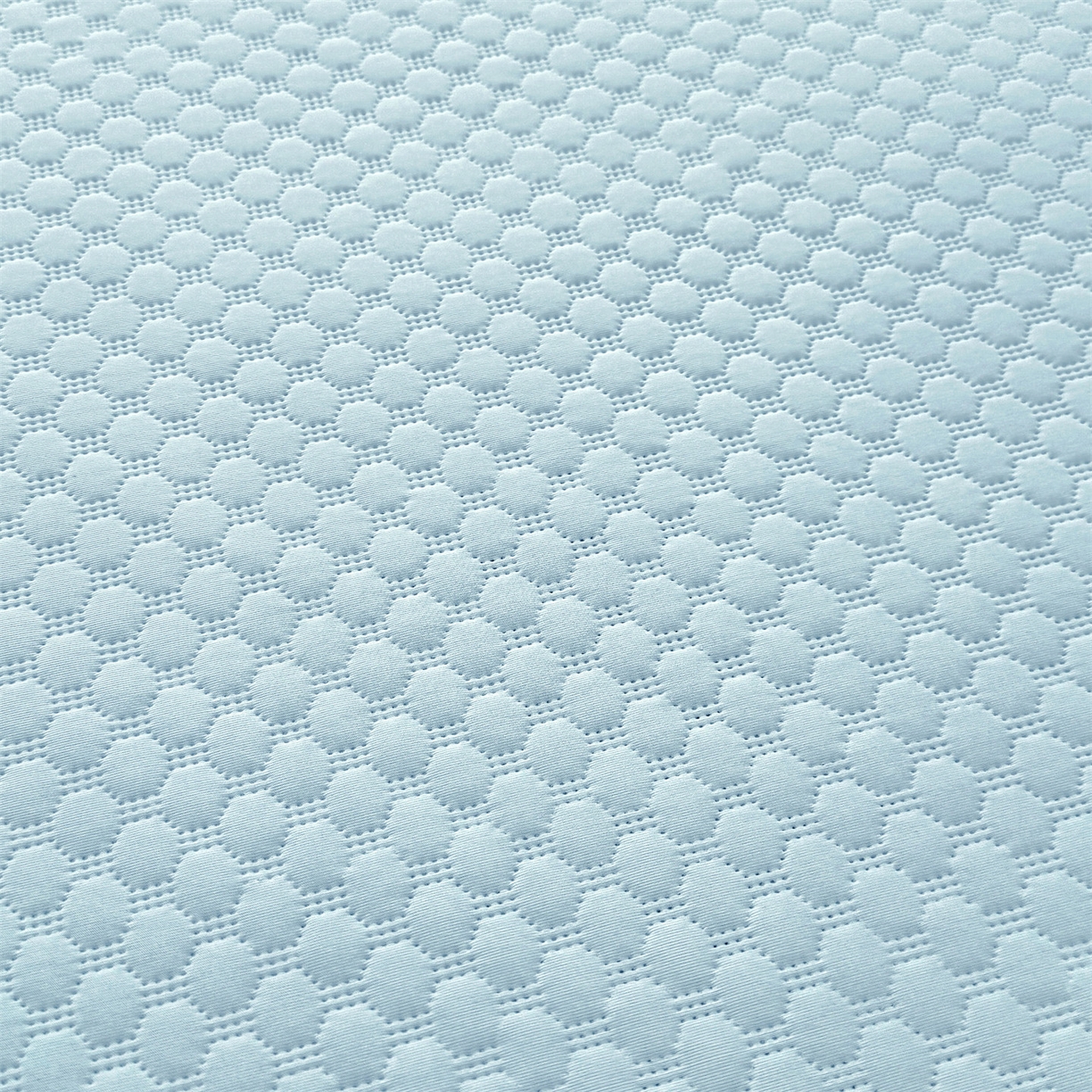 91家纺网 家纺一手货源 找家纺 雯豆家纺 2026新款A类凉感丝花边床笠款凉席席子凉席 凉感丝花边床笠-碧空蓝