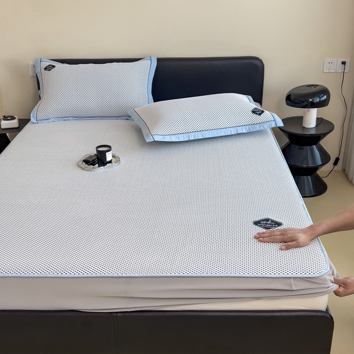 91家纺网 家纺一手货源 找家纺 （总）印季家纺 2026新款凉感系列-华夫格凉感丝软席（床席款）