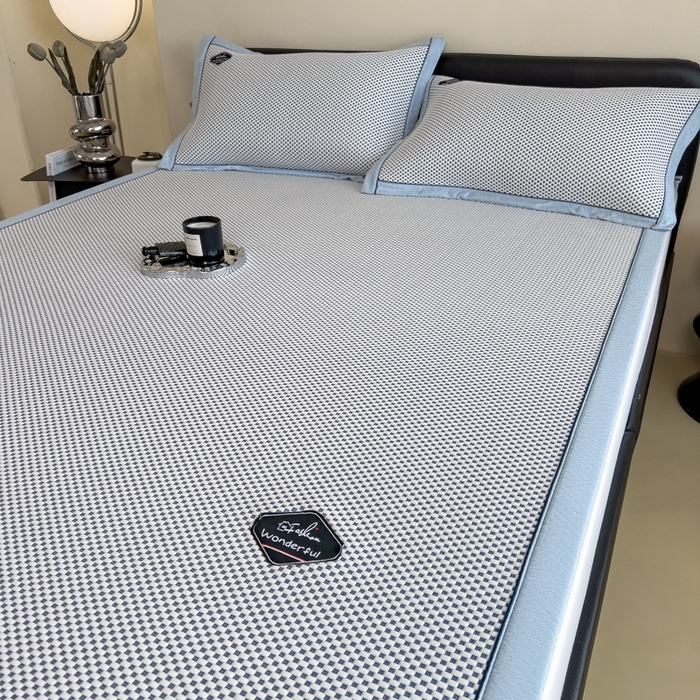 91家纺网 家纺一手货源 找家纺 （总）印季家纺 2026新款凉感系列-华夫格凉感丝软席（床席款）