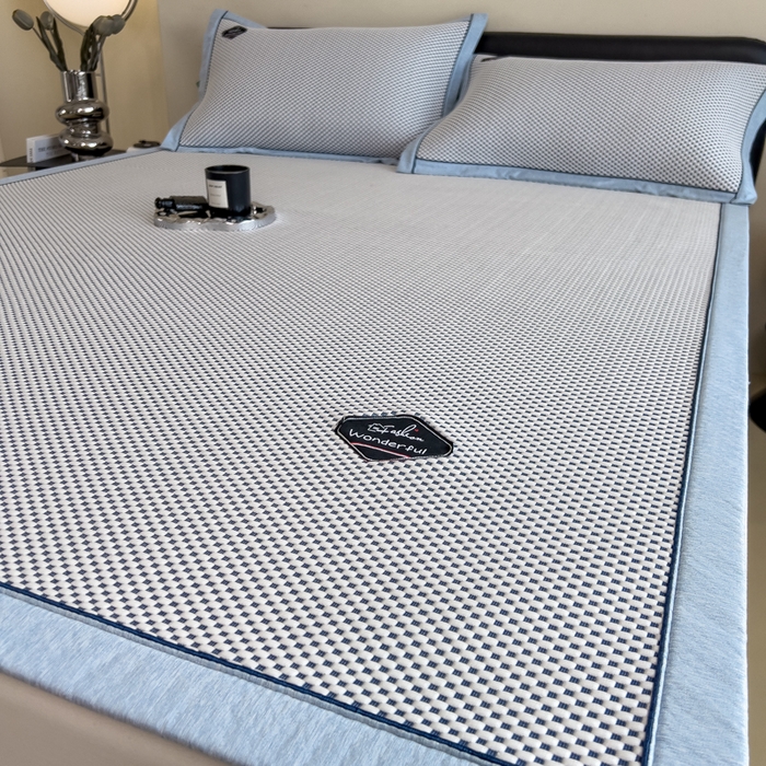 91家纺网 家纺一手货源 找家纺 （总）印季家纺 2026新款凉感系列-华夫格凉感丝软席（床席款）