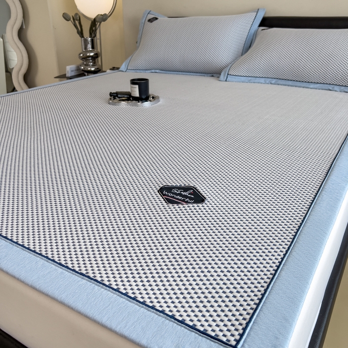 91家纺网 家纺一手货源 找家纺 （总）印季家纺 2026新款凉感系列-华夫格凉感丝软席（床笠款）