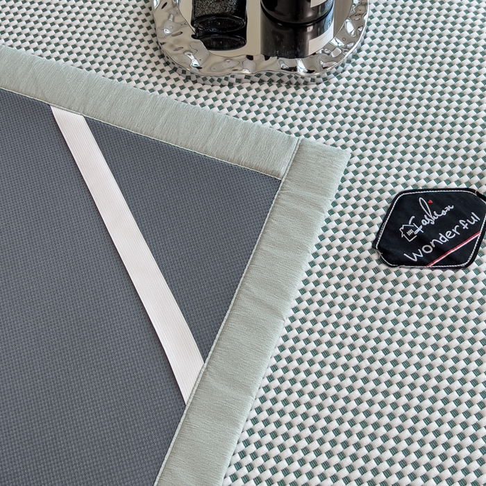 91家纺网 家纺一手货源 找家纺 印季家纺 2026新款凉感系列-华夫格凉感丝软席（床笠款） 墨绿