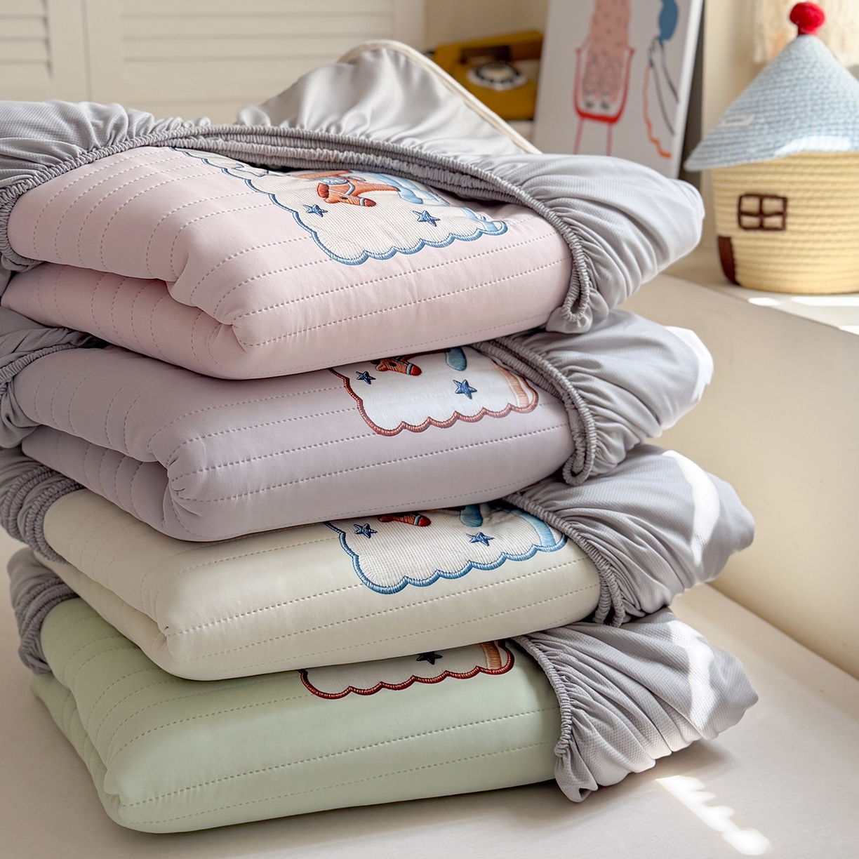 TT.one 塔塔家居 2026新款A类夏日裸感凉感夏凉垫--小马系列 组合