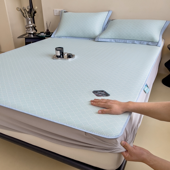 91家纺网 家纺一手货源 找家纺 （总）印季家纺 2026新款凉感系列-丝滑凉感丝软席（床笠款）