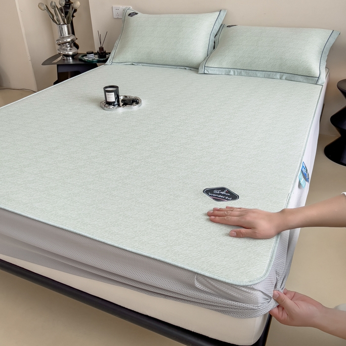 91家纺网 家纺一手货源 找家纺 （总）印季家纺 2026新款凉感系列-丝滑凉感丝软席（床笠款）