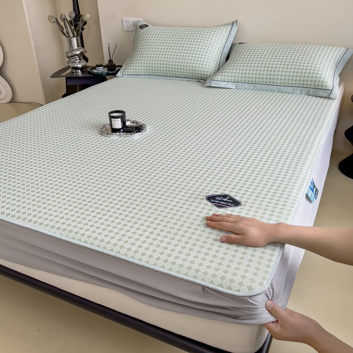 91家纺网 家纺一手货源 找家纺 （总）印季家纺 2026新款凉感系列-丝滑凉感丝软席（床笠款）