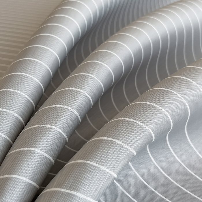 91家纺网 家纺一手货源 找家纺 印季家纺 2026新款凉感系列-丝滑凉感丝软席（床笠款） 条纹-灰色