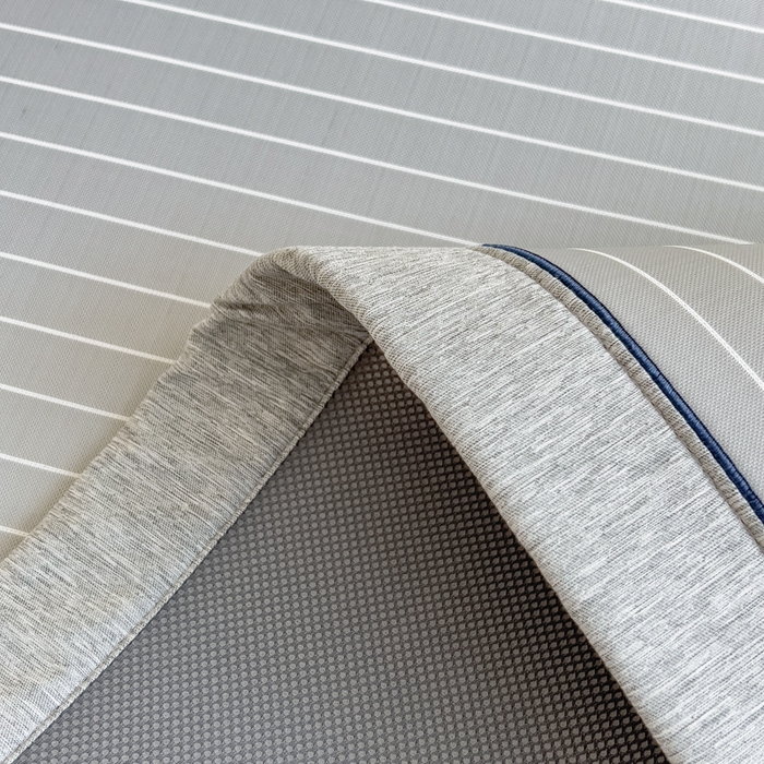 91家纺网 家纺一手货源 找家纺 印季家纺 2026新款凉感系列-丝滑凉感丝软席（床笠款） 条纹-灰色