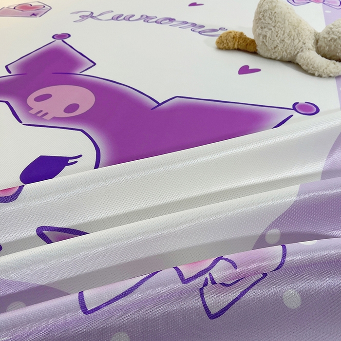 91家纺网 家纺一手货源 找家纺 云恋家纺 2026春夏新款大阪卡通冰丝凉席席子空调软席套件 大阪-爱心库洛米