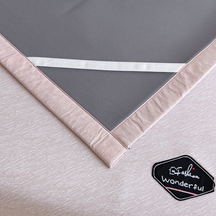 91家纺网 家纺一手货源 找家纺 印季家纺 2026新款凉感系列-丝滑凉感丝软席（床笠款） 肌理纹-粉色