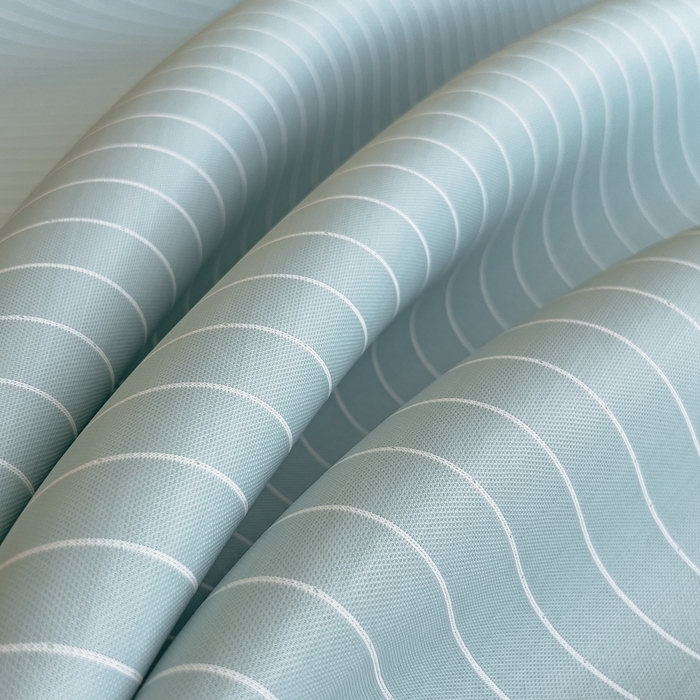 91家纺网 家纺一手货源 找家纺 印季家纺 2026新款凉感系列-丝滑凉感丝软席（床笠款） 条纹-蓝色