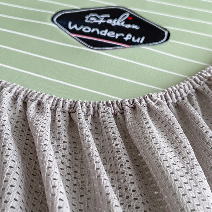 91家纺网 家纺一手货源 找家纺 印季家纺 2026新款凉感系列-丝滑凉感丝软席（床笠款） 条纹-绿色