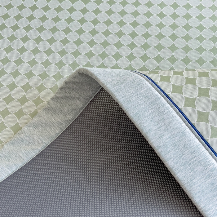 91家纺网 家纺一手货源 找家纺 印季家纺 2026新款凉感系列-丝滑凉感丝软席（床笠款） 圆点-绿色