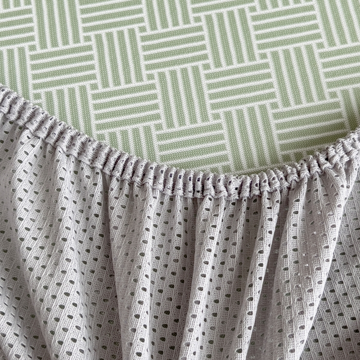 91家纺网 家纺一手货源 找家纺 印季家纺 2026新款凉感系列-丝滑凉感丝软席（床笠款） 交织-绿色