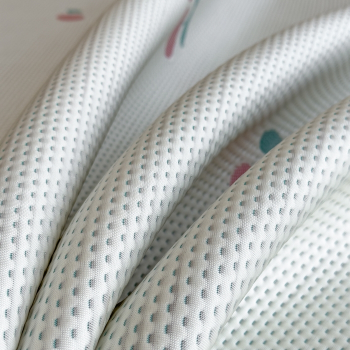 91家纺网 家纺一手货源 找家纺 印季家纺 2026新款三色提花冰爽凉感丝泡泡软席凉席席子 樱桃