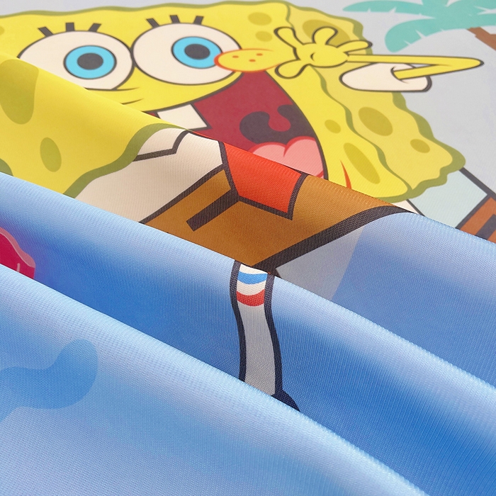 91家纺网 家纺一手货源 找家纺 云恋家纺 2026春夏新款大阪卡通冰丝凉席席子空调软席套件 大阪-海底海绵宝宝