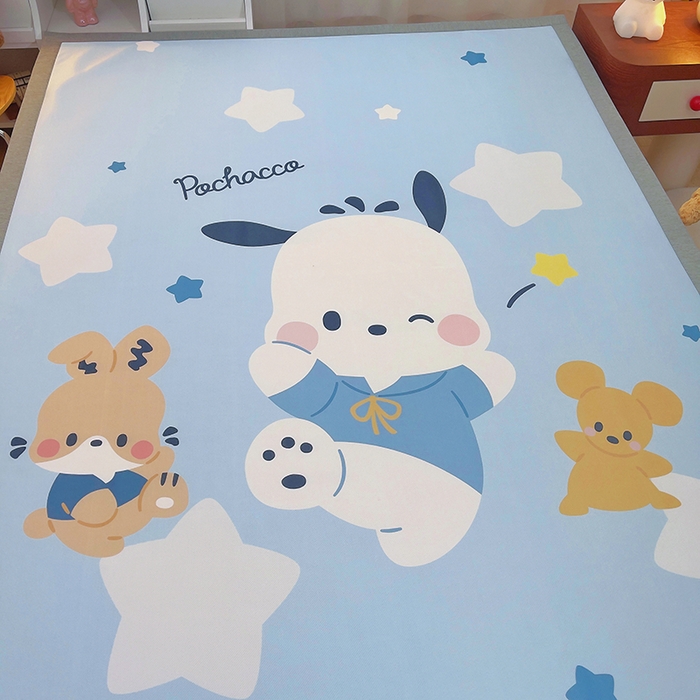 91家纺网 家纺一手货源 找家纺 云恋家纺 2026春夏新款大阪卡通冰丝凉席席子空调软席套件 大阪-活力帕恰