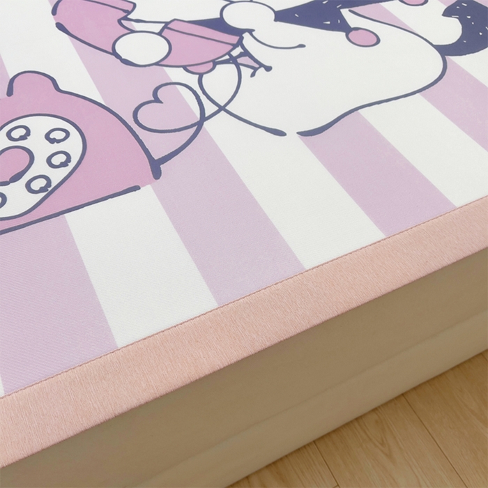 91家纺网 家纺一手货源 找家纺 云恋家纺 2026春夏新款大阪卡通冰丝凉席席子空调软席套件 大阪-调皮库洛米