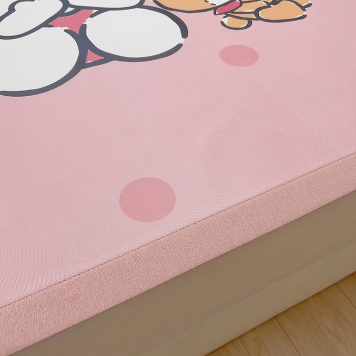 91家纺网 家纺一手货源 找家纺 云恋家纺 2026春夏新款大阪卡通冰丝凉席席子空调软席套件 大阪-优雅凯蒂