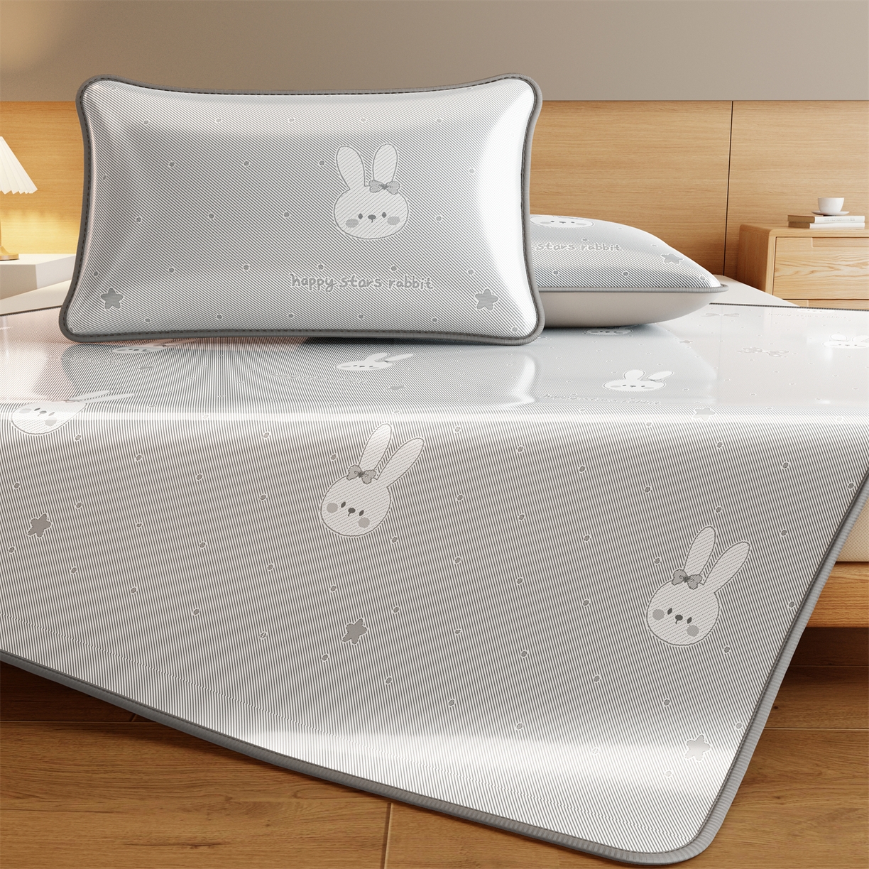 91家纺网 家纺一手货源 找家纺 （总）源舍家纺 2026新款国标质检三明治复合糯叽叽冰丝软凉席成人床