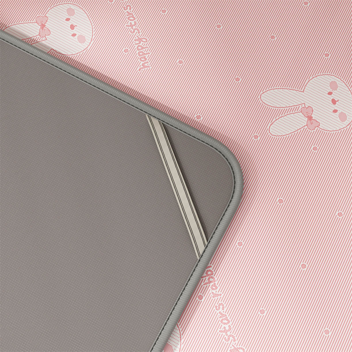 91家纺网 家纺一手货源 找家纺 源舍家纺 2026新款国标质检三明治复合糯叽叽冰丝软凉席学生床 冰丝兔-粉