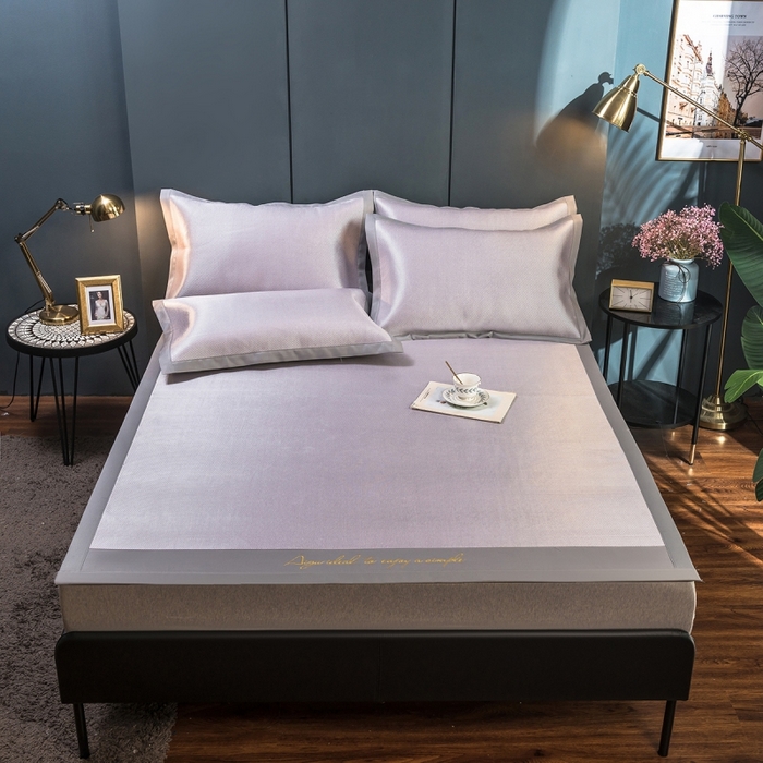 91家纺网 家纺一手货源 找家纺 （总）印季家纺 2026新款刺绣款冰藤席