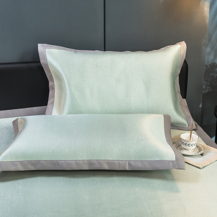 91家纺网 家纺一手货源 找家纺 （总）印季家纺 2026新款刺绣款冰藤席