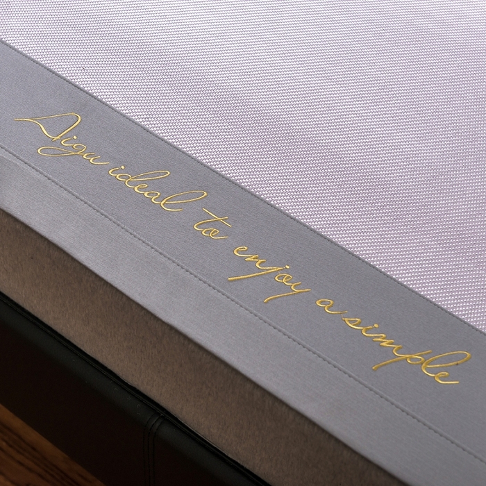 91家纺网 家纺一手货源 找家纺 印季家纺 2026新款刺绣款冰藤席 浅紫