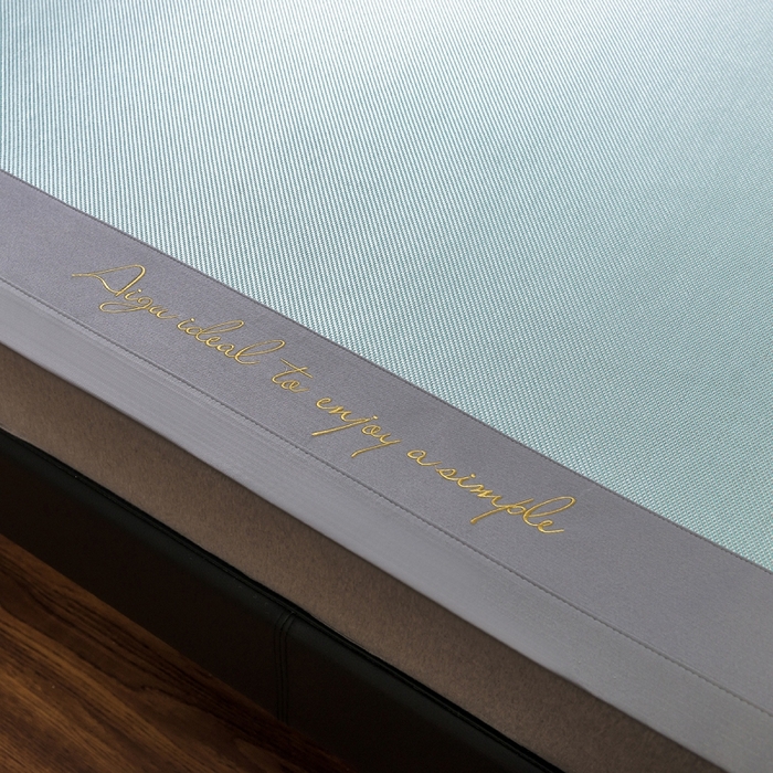 91家纺网 家纺一手货源 找家纺 印季家纺 2026新款刺绣款冰藤席 湖绿