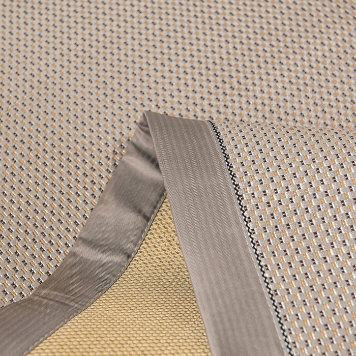 91家纺网 家纺一手货源 找家纺 印季家纺 2026新款高端养生冰藤席席子凉席 银棕小格