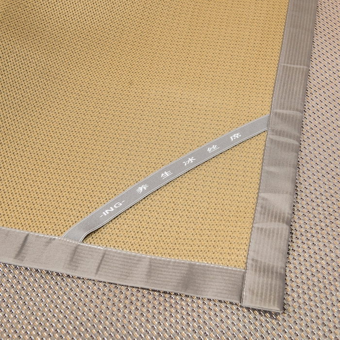 91家纺网 家纺一手货源 找家纺 印季家纺 2026新款高端养生冰藤席席子凉席 银棕小格