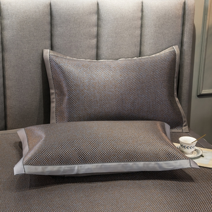 91家纺网 家纺一手货源 找家纺 印季家纺 2026新款高端养生冰藤席席子凉席 斑驳岁月