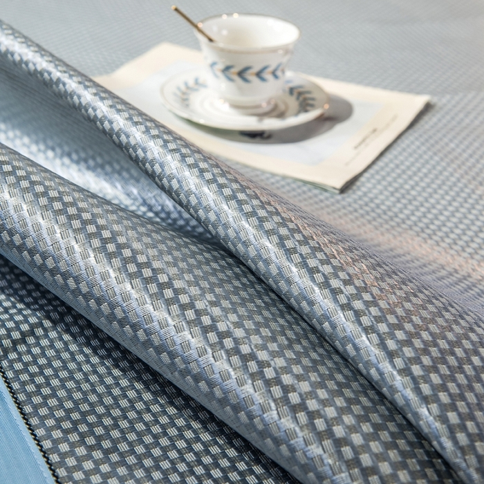 91家纺网 家纺一手货源 找家纺 印季家纺 2026新款高端养生冰藤席席子凉席 蓝色妖姬