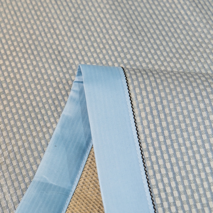 91家纺网 家纺一手货源 找家纺 印季家纺 2026新款高端养生冰藤席席子凉席 蓝色妖姬