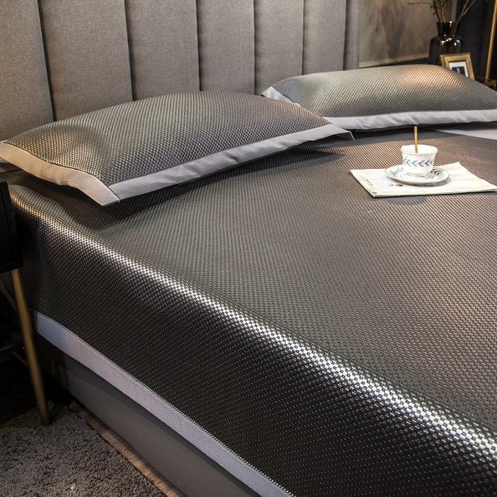 91家纺网 家纺一手货源 找家纺 印季家纺 2026新款高端养生冰藤席席子凉席 绿野仙踪