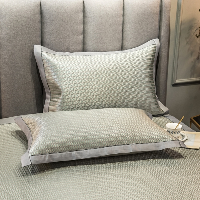 91家纺网 家纺一手货源 找家纺 印季家纺 2026新款高端养生冰藤席席子凉席 格调绿